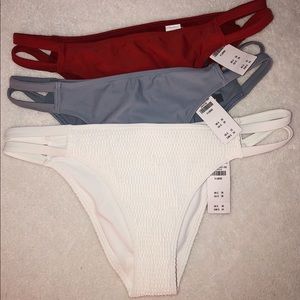 3 Pack Abercrombie Cheeky Bikini Bottoms